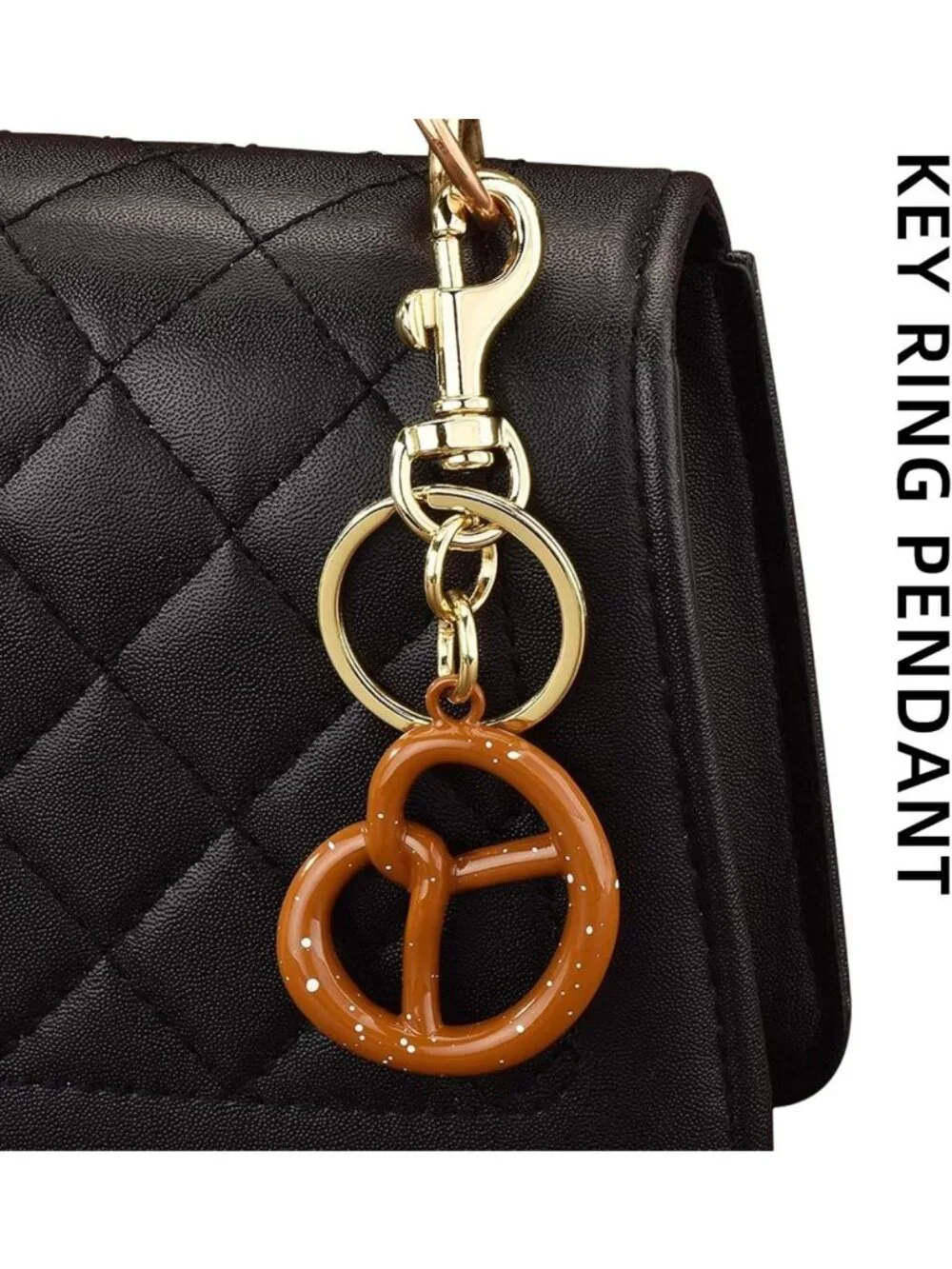 Cute Cookie Keychain Bag Charm for Car & Tide Bag Accessories - Fun Gift Idea